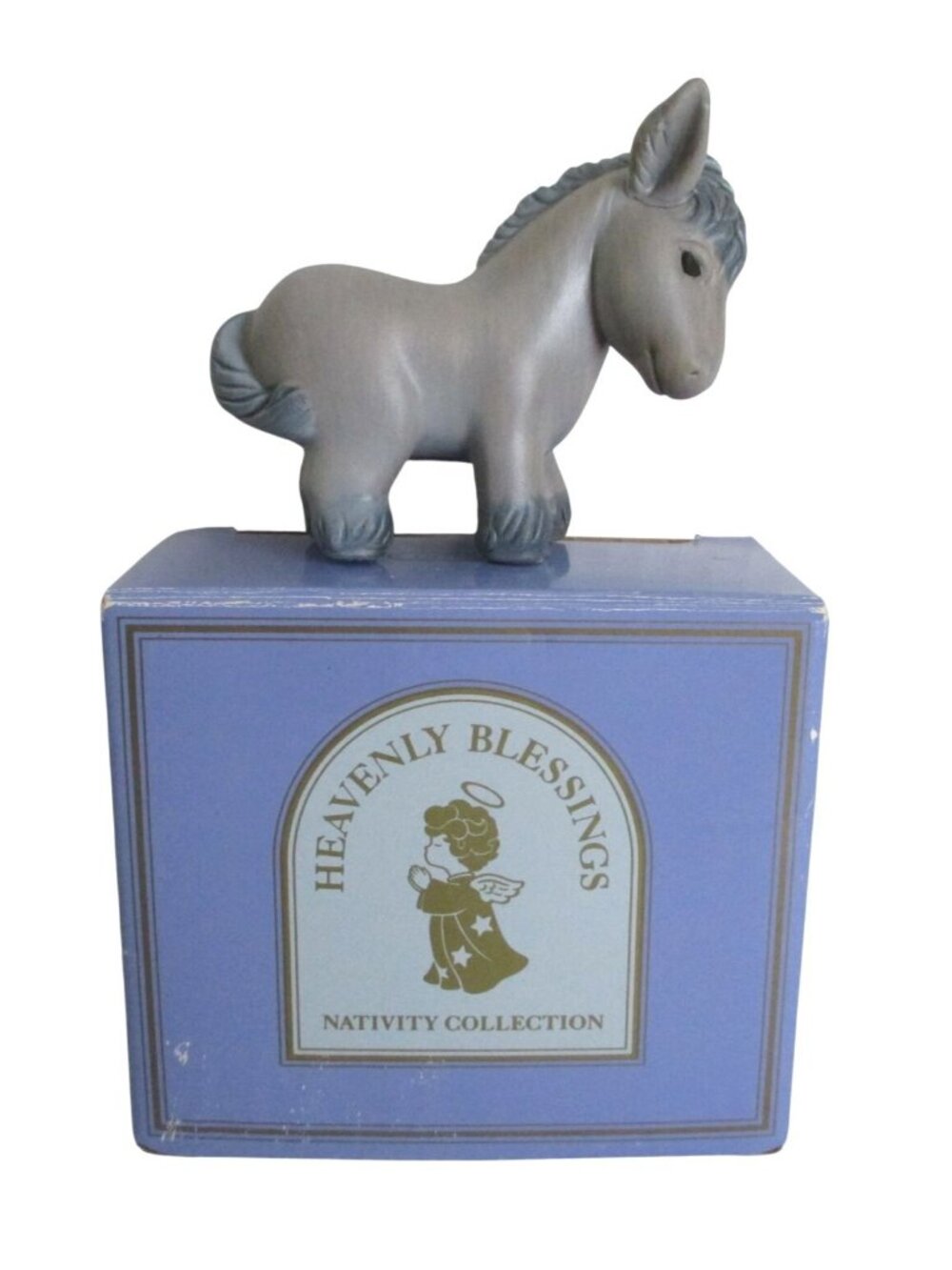 Heavenly Blessings Donkey Figurine 1986 Avon Nativity Collection
